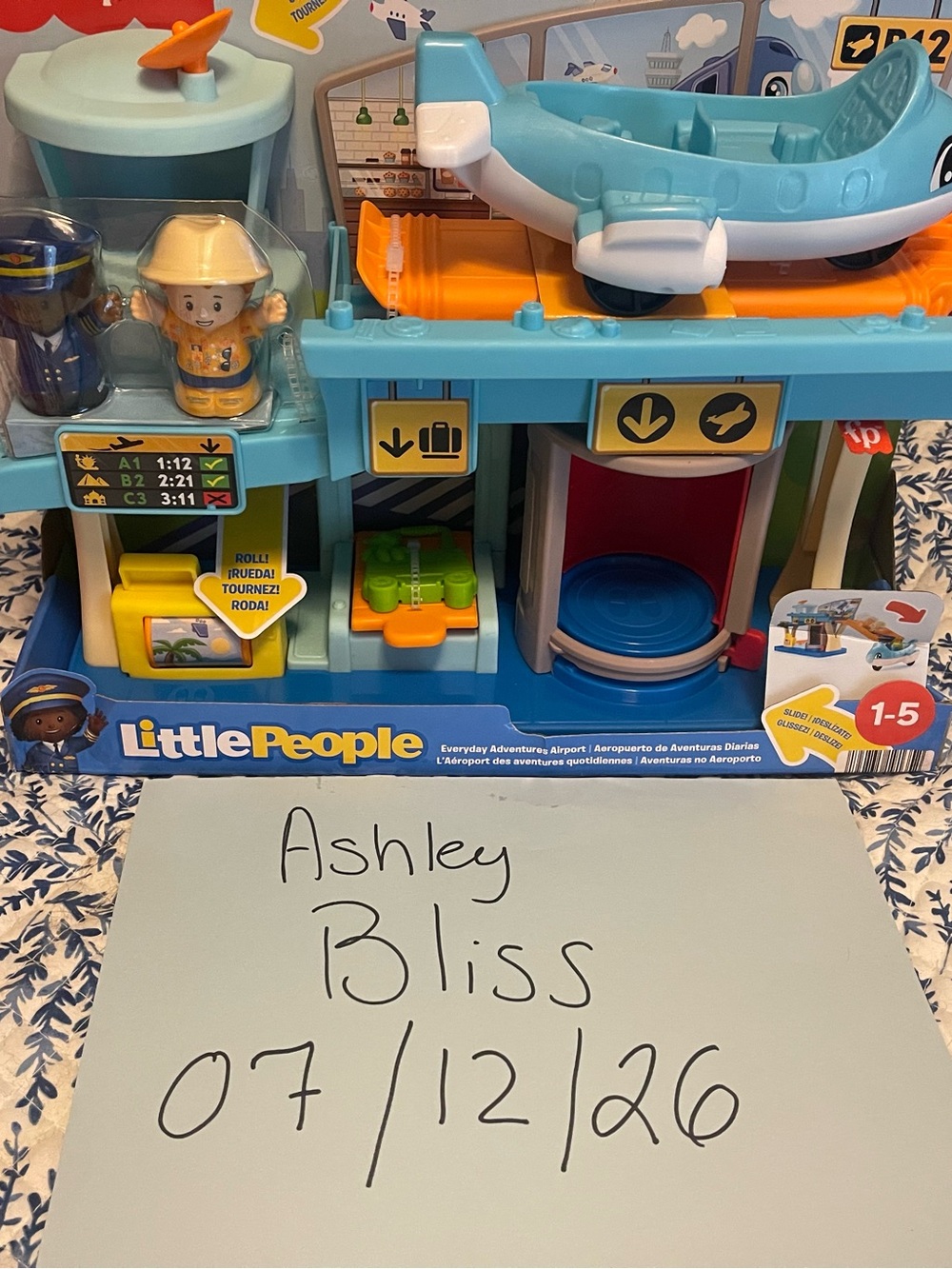 Little people Everyday Adventures Airport Playset - Blue